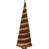 Fashion National Tree Company Halloween Artificial Tree, Black And Orange, Tinsel, Includes Stand, 7.5 Feet