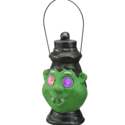 Outlet National Tree Company Halloween Green Ghoul Lantern, Led Lights, 12 Inches