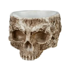 Cheap National Tree Company Halloween Half Skull Flower Pot, White, Hand Crafted, 6 Inches