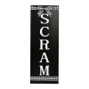 Online National Tree Company Halloween Hanging Porch Sign, Black, 'Scram', Metal Construction, 30 Inches