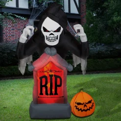 Clearance National Tree Company Halloween Inflatable & Animated Grim Reaper Decor
