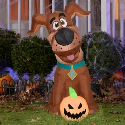 Cheap National Tree Company Halloween Inflatable Decoration, Brown, Scooby Doo, Self Inflating, Plug In, 42 Inches