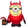 Outlet National Tree Company Halloween Inflatable Decoration, Red, Minion Dave, Self Inflating, Plug In, 42 Inches