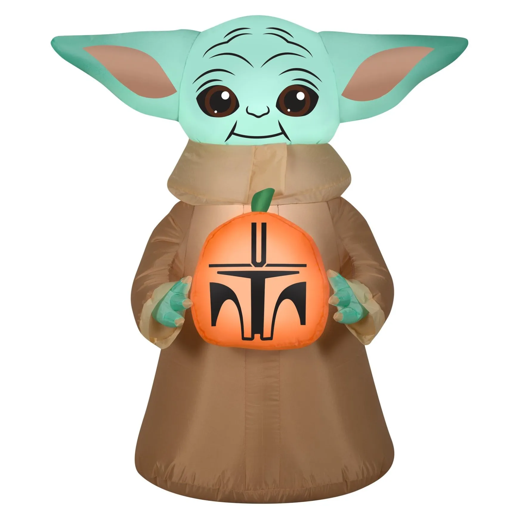 Best National Tree Company Halloween Inflatable Decoration, Green, Baby Yoda, Self Inflating, Plug In, 42 Inches