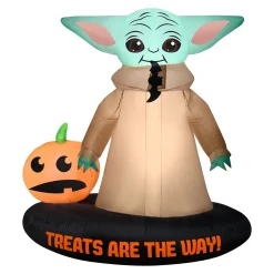 Discount National Tree Company Halloween Inflatable Decoration, Green, Mandalorian, Self Inflating, Plug In, 78 Inches