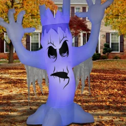 Discount National Tree Company Halloween Inflatable Giant Haunted Tree, Led Lights, 12 Foot