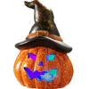 Sale National Tree Company Halloween Jack O' Lantern With Led Lights, Orange, 5 Inches