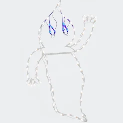 Fashion National Tree Company Halloween Lighted Sign Decoration, White, Waving Ghost, Led Lights, Plug In, 51 Inches