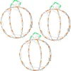 Best National Tree Company Halloween Lighted Sign Decoration, White, Mini Pumpkin Trio, Led Lights, Plug In, 14 Inches