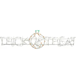 Sale National Tree Company Halloween Lighted Sign Decoration, White, Trick Or Treat, Led Lights, Plug In, 52 Inches