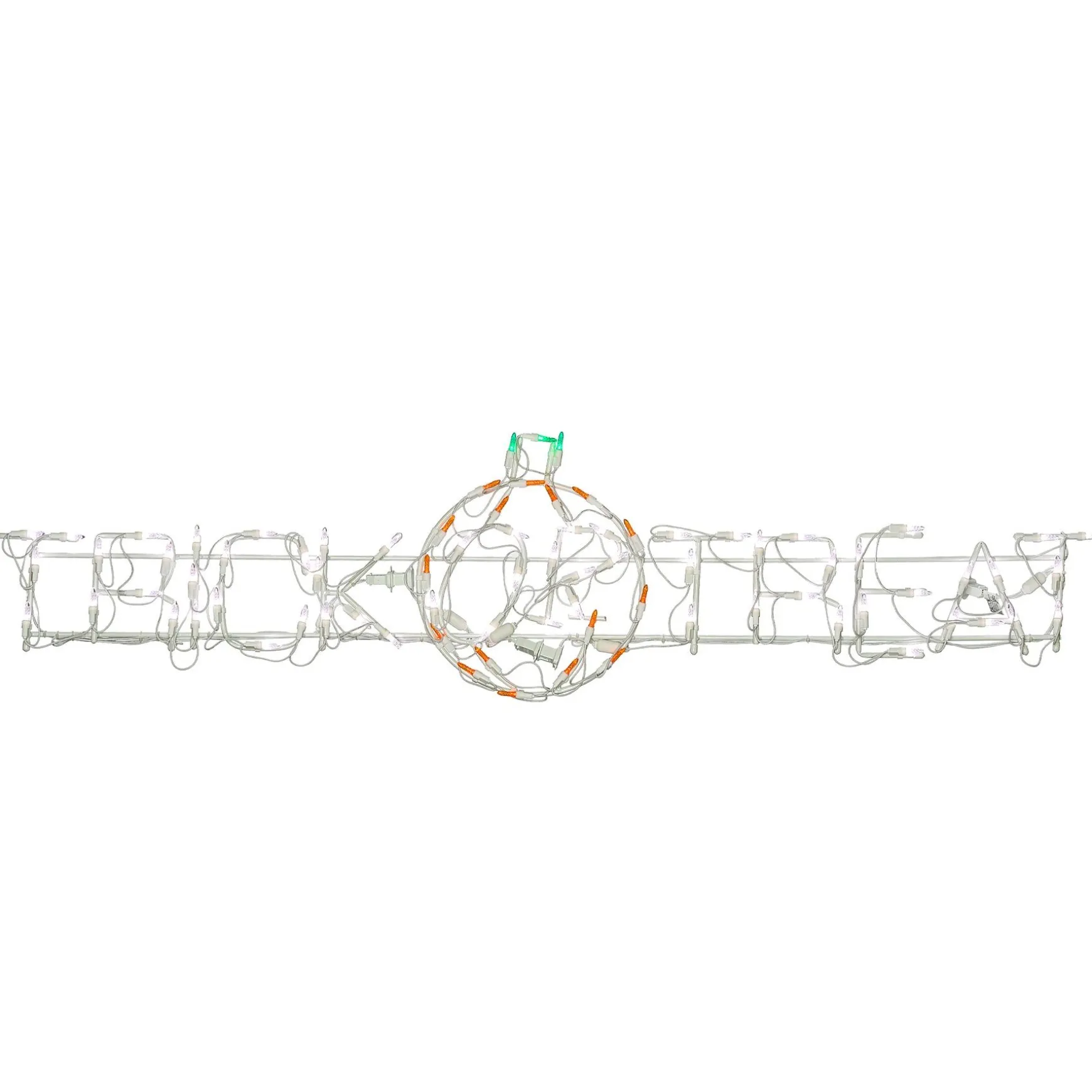 Sale National Tree Company Halloween Lighted Sign Decoration, White, Trick Or Treat, Led Lights, Plug In, 52 Inches