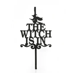 Cheap National Tree Company Halloween Metal Wreath Hanger, Black, 'The Witch Is In', 18 Inches