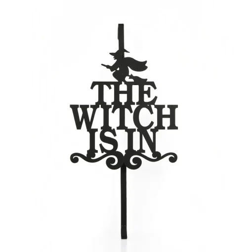 Cheap National Tree Company Halloween Metal Wreath Hanger, Black, 'The Witch Is In', 18 Inches