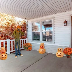 Discount National Tree Company Halloween Pre Lit Animated Werewolf, Brown, Sound Activated, Led Lights, Battery Operated, 63 Inches