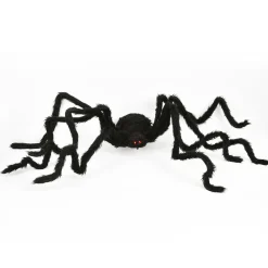 Shop National Tree Company Halloween Pre Lit Animated Crawling Spider, Black, Sound Activated, Led Lights, Battery Operated, 63 Inches