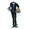 Clearance National Tree Company Halloween Pre Lit Animated Headless Man, Black, Sound Activated, Led Lights, Battery Operated, 59 Inches