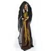 Flash Sale National Tree Company Halloween Pre Lit Animated Scary Old Witch, Brown, Sound Activated, Led Lights, Battery Operated, 63 Inches