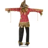 New National Tree Company Halloween Pre Lit Animated Spooky Scarecrow, Brown, Sound Activated, Led Lights, Plug In, 76 Inches