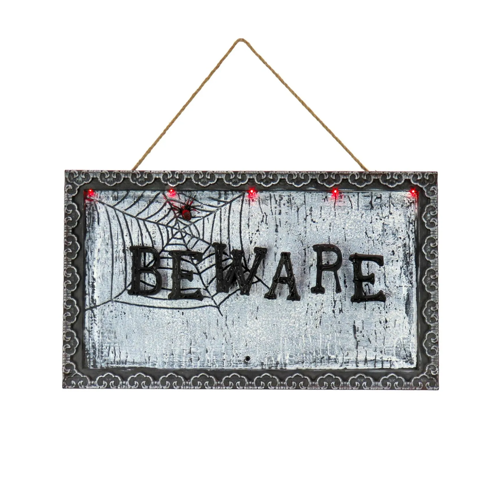 Cheap National Tree Company Halloween Pre Lit Animated Hanging Door Sign, White, Sound Activated, Led Lights, Battery Operated, 18 Inches