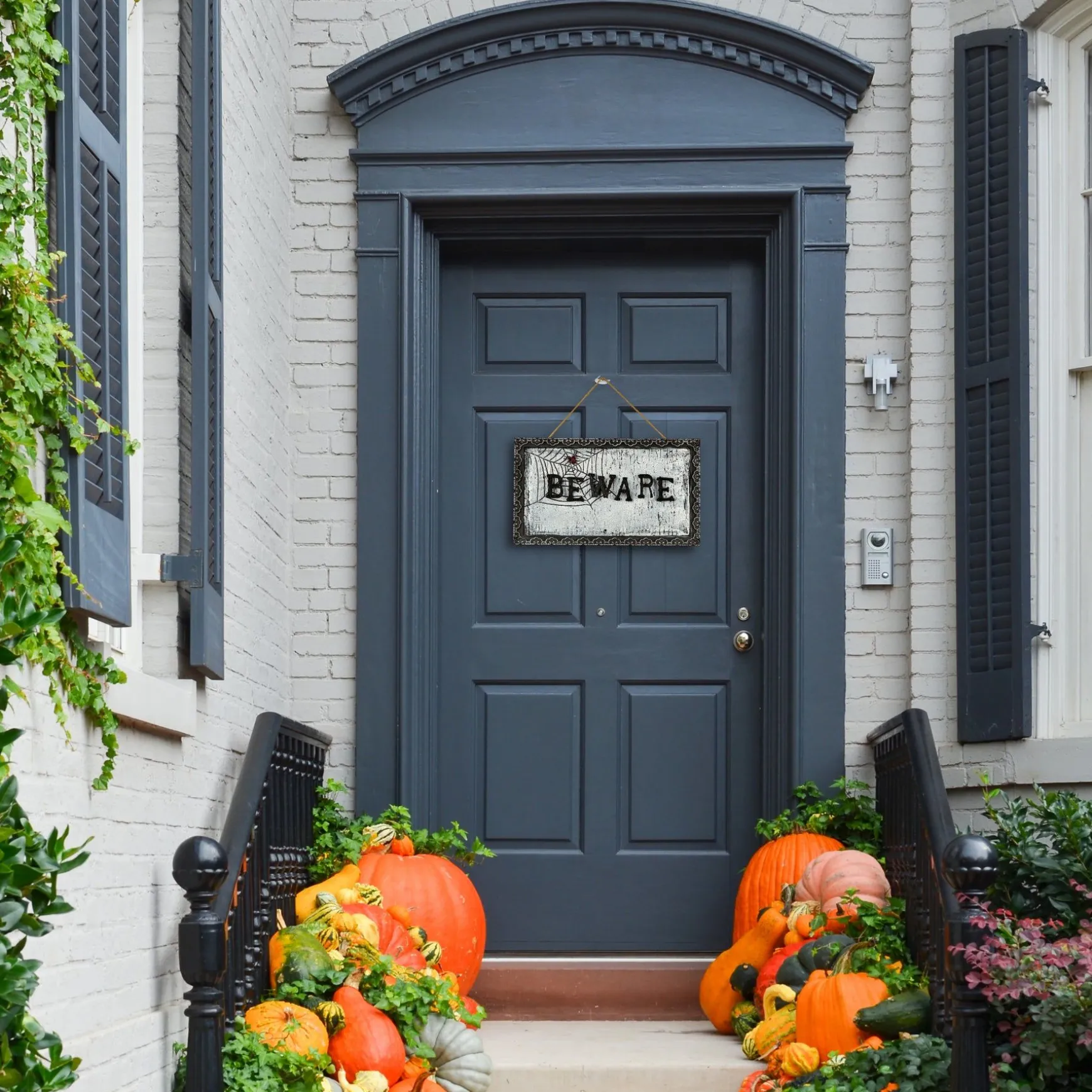 Cheap National Tree Company Halloween Pre Lit Animated Hanging Door Sign, White, Sound Activated, Led Lights, Battery Operated, 18 Inches