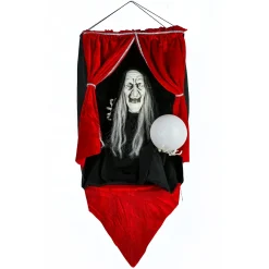 Best Sale National Tree Company Halloween Pre Lit Animated Fortune Teller, Red, Sound Activated, Led Lights, Battery Operated, 28 Inches