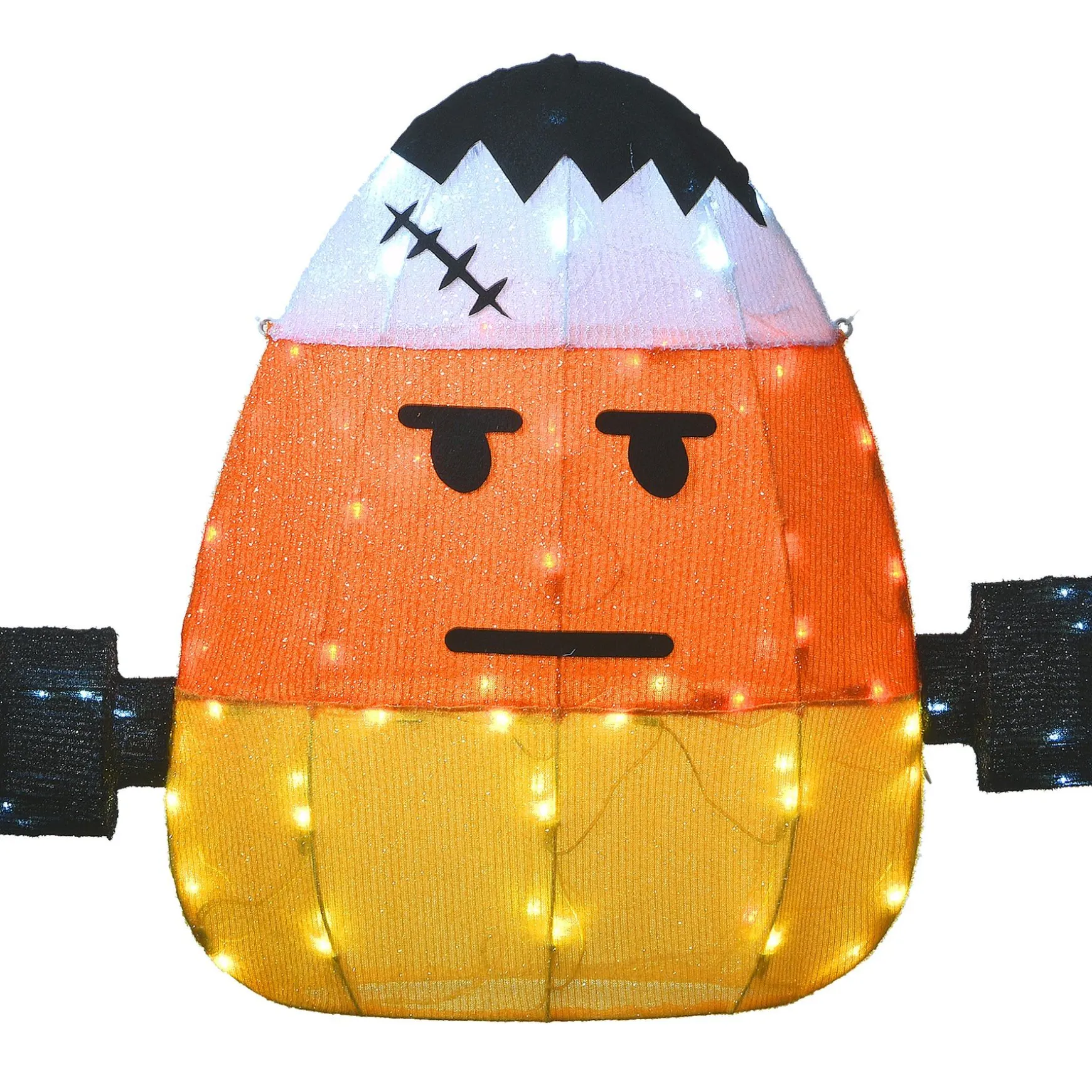 Flash Sale National Tree Company Halloween Pre-Lit Candy Corn Frankenstein Outdoor Decoration, Led Lights, 24 Inches
