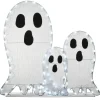 Hot National Tree Company Halloween Pre-Lit Ghost Trio Outdoor Decoration, Led Lights, 36 Inches