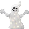 Fashion National Tree Company Halloween Pre-Lit White Ghost Outdoor Decoration, Led Lights, 18 Inches