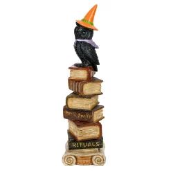 Cheap National Tree Company Halloween Tabletop Decoration, Black, Owl On Stacked Books, 32 Inches