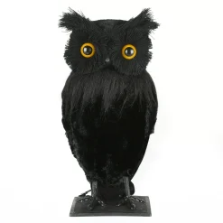 Best Sale National Tree Company Halloween Tabletop Decoration, Black, Lifelike Owl, 11 Inches