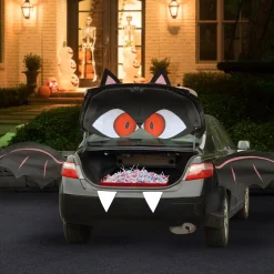 Discount National Tree Company Halloween Tricky Trunks Car Decoration Kit, Bat, 8-Piece Kit