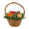 New National Tree Company Handcrafted Multicolor 10" Floral Basket