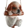 Flash Sale National Tree Company Hanging Wall Decoration, King Charles Cavalier Puppy On Wooden Branch, Includes Hanging Loop, Spring Collection, 5 Inches