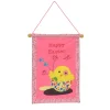 Sale National Tree Company Happy Easter Hanging Banner Decoration, Pink, Easter Collection, 18 Inches