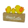 Online National Tree Company Happy Easter Table Decoration, Decorated With 3 Chicks, Easter Collection, 6 Inches