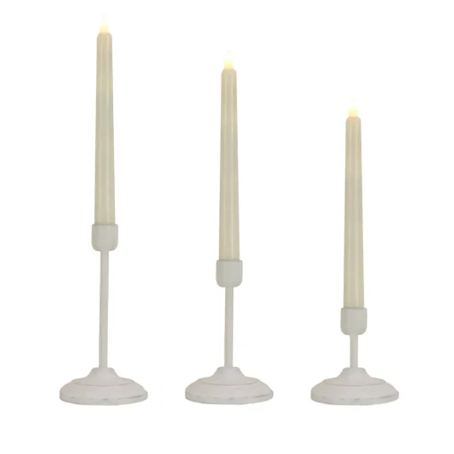 Shop National Tree Company Hgtv Home Collection Flameless Heritage Candle Set, White Base
