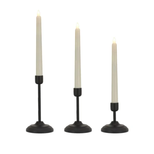 Cheap National Tree Company Hgtv Home Collection Flameless Heritage Candle Set, Black Base