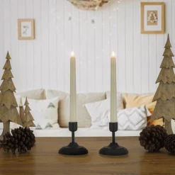 Fashion National Tree Company Hgtv Home Collection Flameless Heritage Candle Pair, Black Base