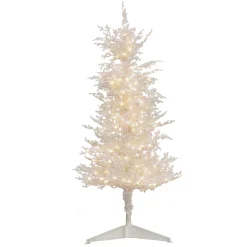 Hgtv Home Collection Pre-Lit Christmas By The Sea Coral Artificial Tree Pre-Strung With Warm White Led Lights , Plug In, Hgtv Home Collection, Coral, 48In^National Tree Company Cheap
