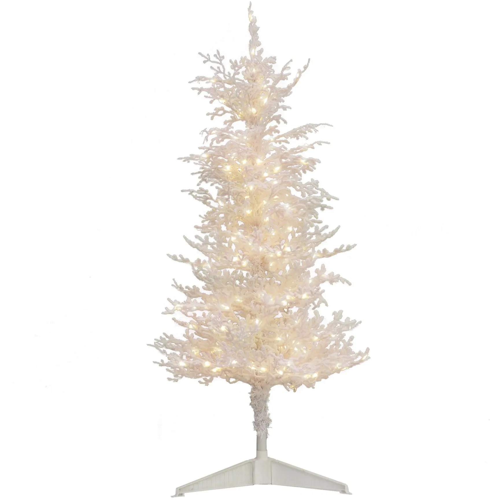 Best Sale National Tree Company Hgtv Home Collection Pre-Lit Christmas By The Sea Coral Artificial Tree Pre-Strung With Warm White Led Lights , Plug In, Hgtv Home Collection, Coral, 48In