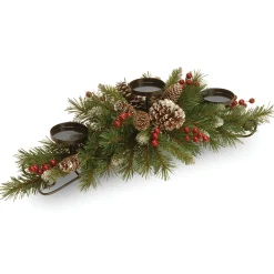 Cheap National Tree Company 30In. Frosted Berry Centerpiece And Candle Holder