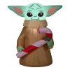 Discount National Tree Company Inflatable Baby Yoda, Led Lights, Plug In, Christmas Collection, 3.5 Feet