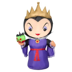 New National Tree Company Inflatable Decoration, Black, Disney Evil Queen, Self Inflating, Plug In, Halloween Collection, 42 Inches