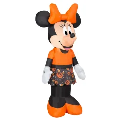 Flash Sale National Tree Company Inflatable Decoration, Orange, Halloween Minnie Mouse, Self Inflating, Plug In, Halloween Collection, 42 Inches