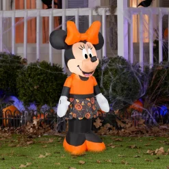 Flash Sale National Tree Company Inflatable Decoration, Orange, Halloween Minnie Mouse, Self Inflating, Plug In, Halloween Collection, 42 Inches