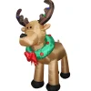 Best Sale National Tree Company Inflatable Reindeer, Led Lights, Plug In, Christmas Collection, 8 Feet