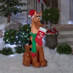 Fashion National Tree Company Inflatable Scooby Doo, Led Lights, Plug In, Christmas Collection, 3.5 Feet