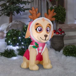 Clearance National Tree Company Inflatable Skye From Paw Patrol, Led Lights, Plug In, Christmas Collection, 3.5 Feet