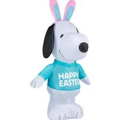 Hot National Tree Company Inflatable Snoopy Decoration, Self Inflating, 4 Aa Batteries Required, Easter Collection, 19 Inches