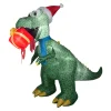 Hot National Tree Company Inflatable Tyrannosaurus Rex With Gift, Led Lights, Plug In, Christmas Collection, 9.5 Feet